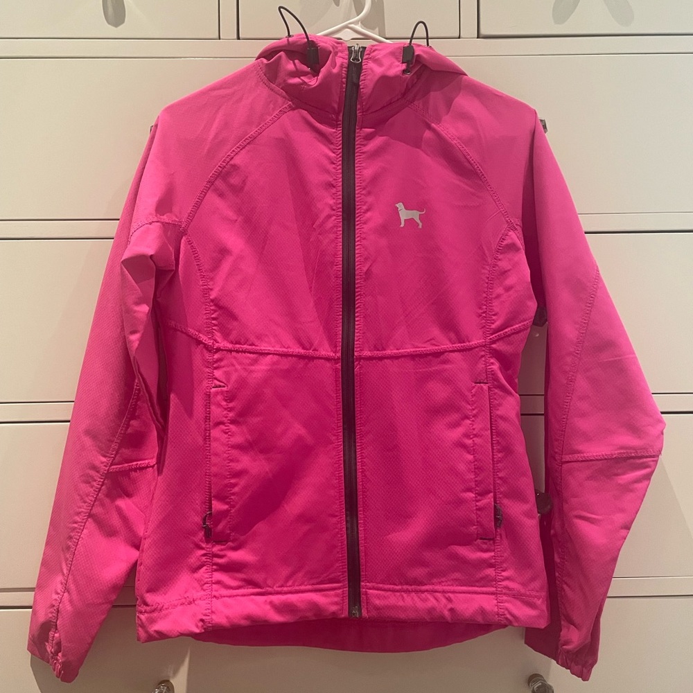 Women’s Pink Black Dog Windbreaker